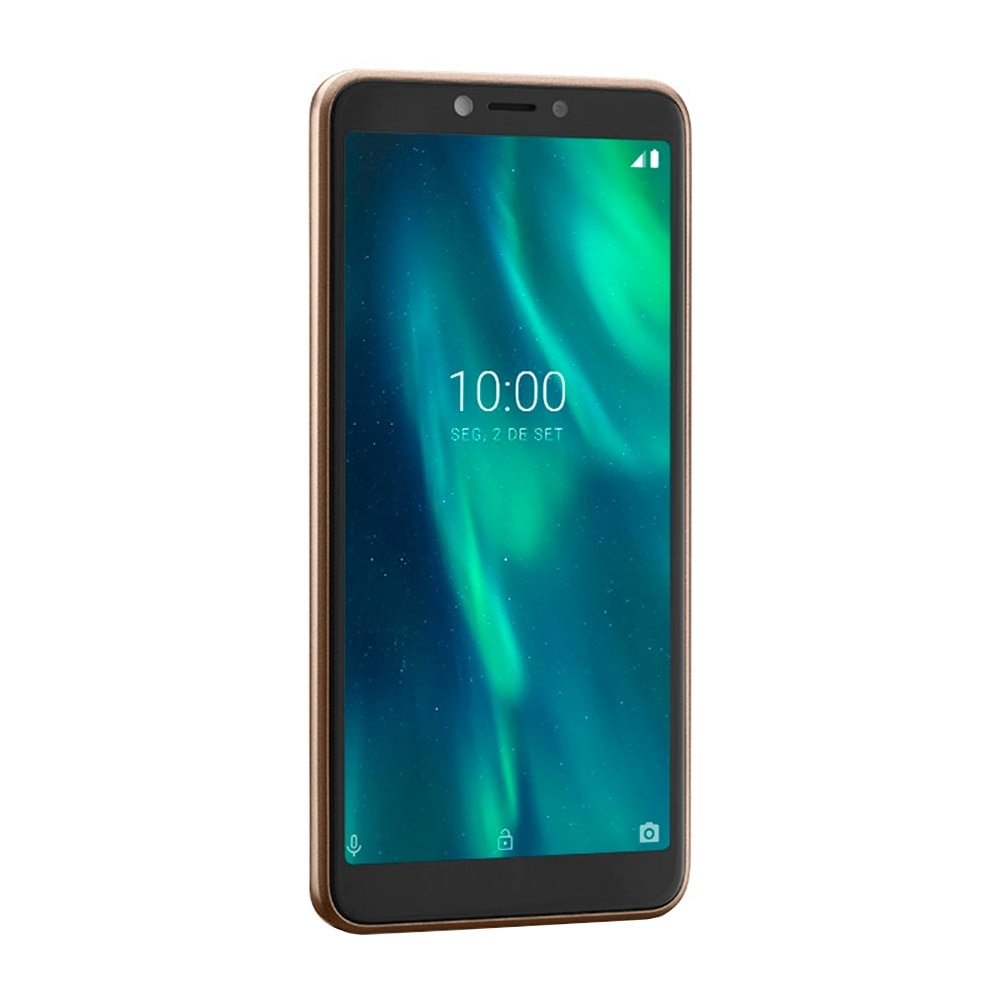 Smartphone Multilaser F P9131, Dourado, Tela 5.5", 3G+ Wi-Fi, Android 9.0, Câm Traseira 5MP+5MP e Frontal, 32GB, 1GB RAM