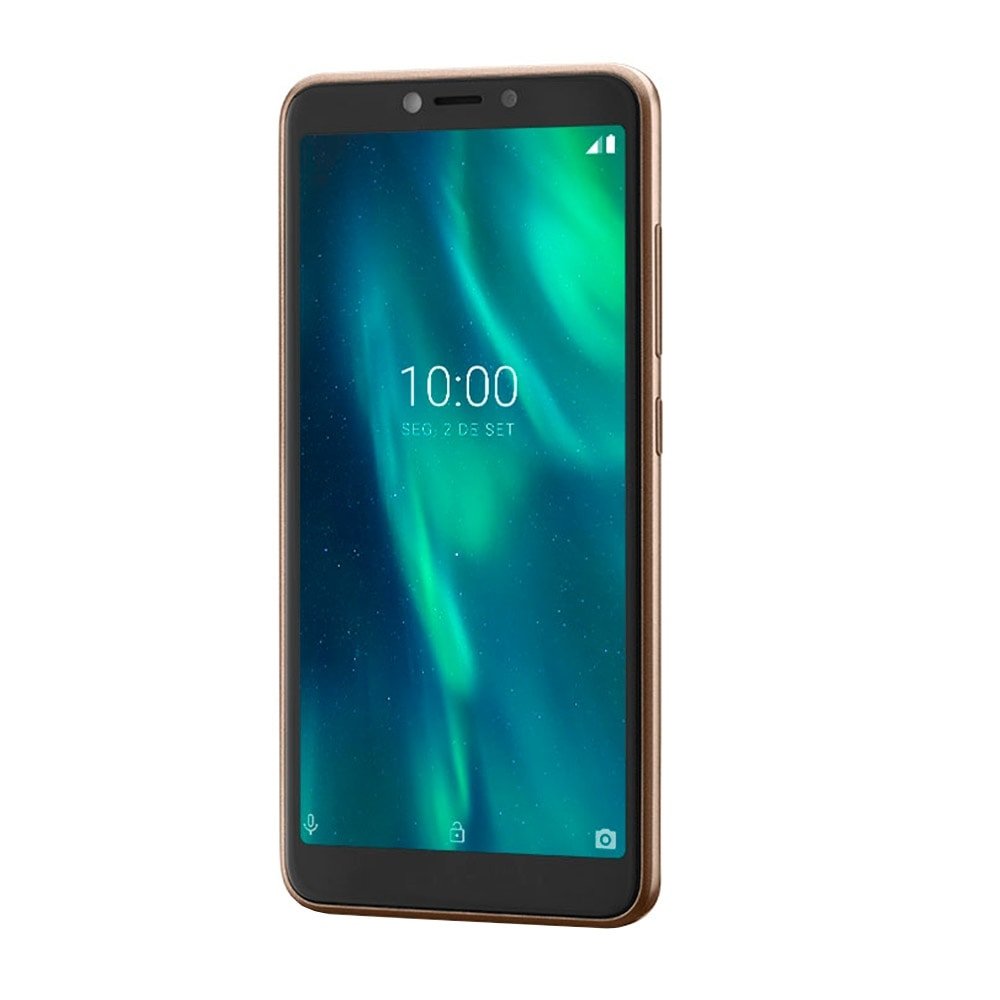 Smartphone Multilaser F P9131, Dourado, Tela 5.5", 3G+ Wi-Fi, Android 9.0, Câm Traseira 5MP+5MP e Frontal, 32GB, 1GB RAM