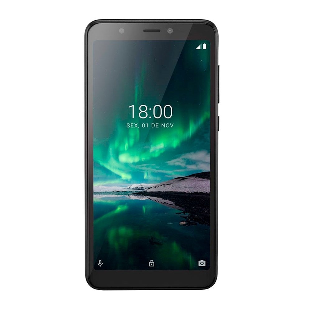 Smartphone Multilaser F PRO P9118, Preto, Tela 5.5", 4G+ Wi-Fi, Android 9, Câm Traseira 5MP+5MP e Frontal, 16GB, 1GB RAM