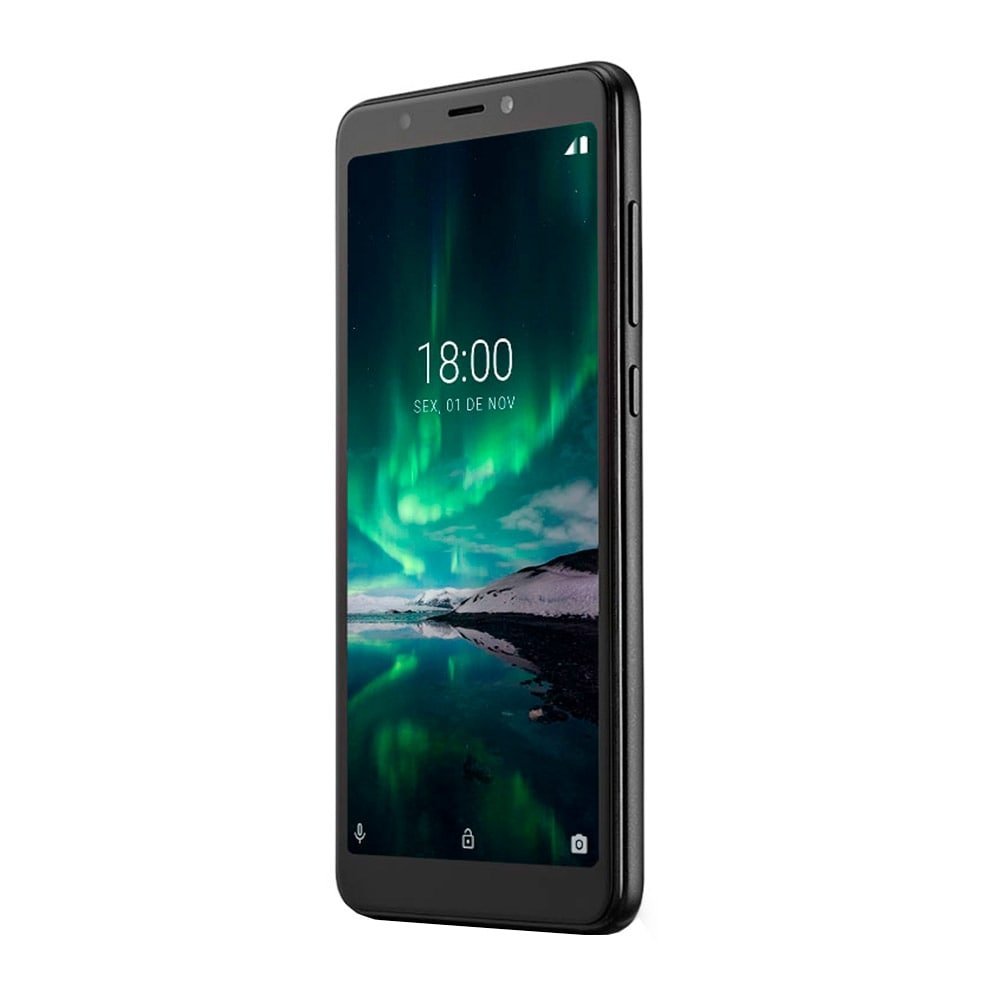 Smartphone Multilaser F PRO P9118, Preto, Tela 5.5", 4G+ Wi-Fi, Android 9, Câm Traseira 5MP+5MP e Frontal, 16GB, 1GB RAM
