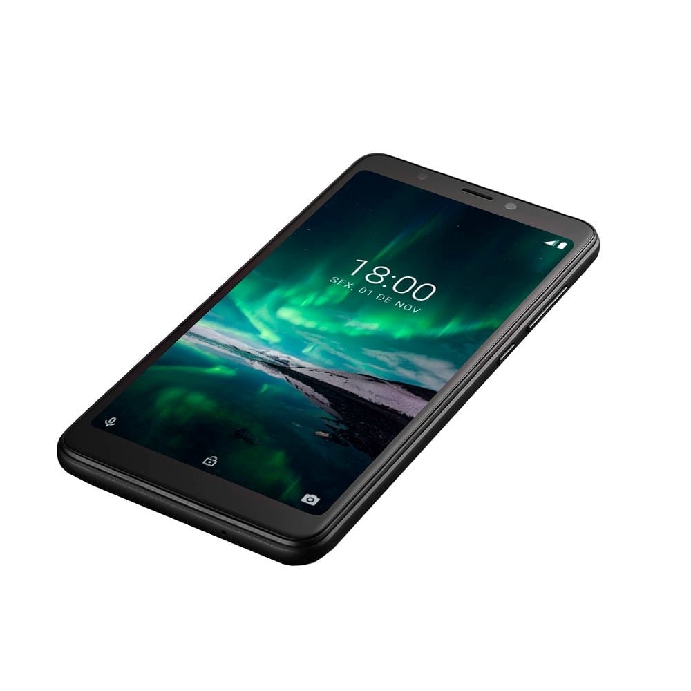 Smartphone Multilaser F PRO P9118, Preto, Tela 5.5", 4G+ Wi-Fi, Android 9, Câm Traseira 5MP+5MP e Frontal, 16GB, 1GB RAM