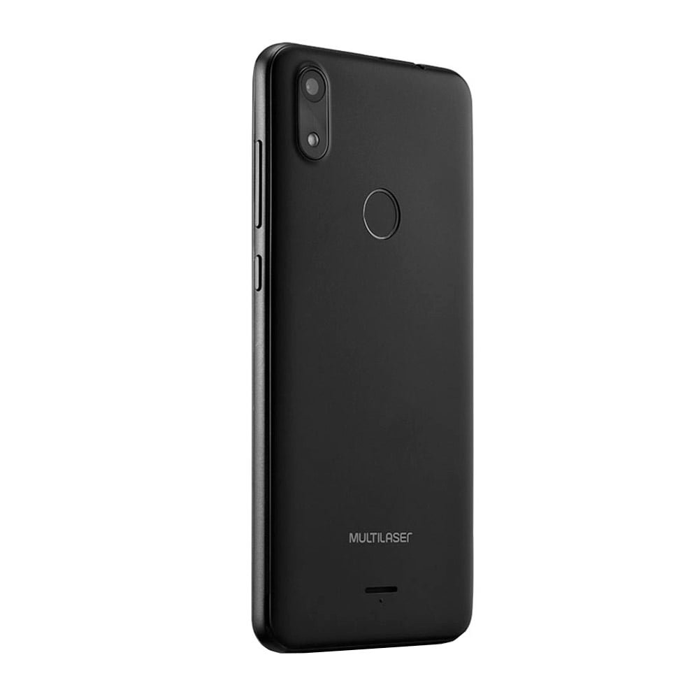 Smartphone Multilaser F PRO P9118, Preto, Tela 5.5", 4G+ Wi-Fi, Android 9, Câm Traseira 5MP+5MP e Frontal, 16GB, 1GB RAM