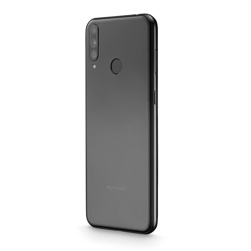 Smartphone Multilaser G Pro 2 P9125, Preto, Tela 6.5", 4G+Wi-Fi, Android 10, Câm Traseira 13+2+5MP e Frontal, 32GB 2GB RAM