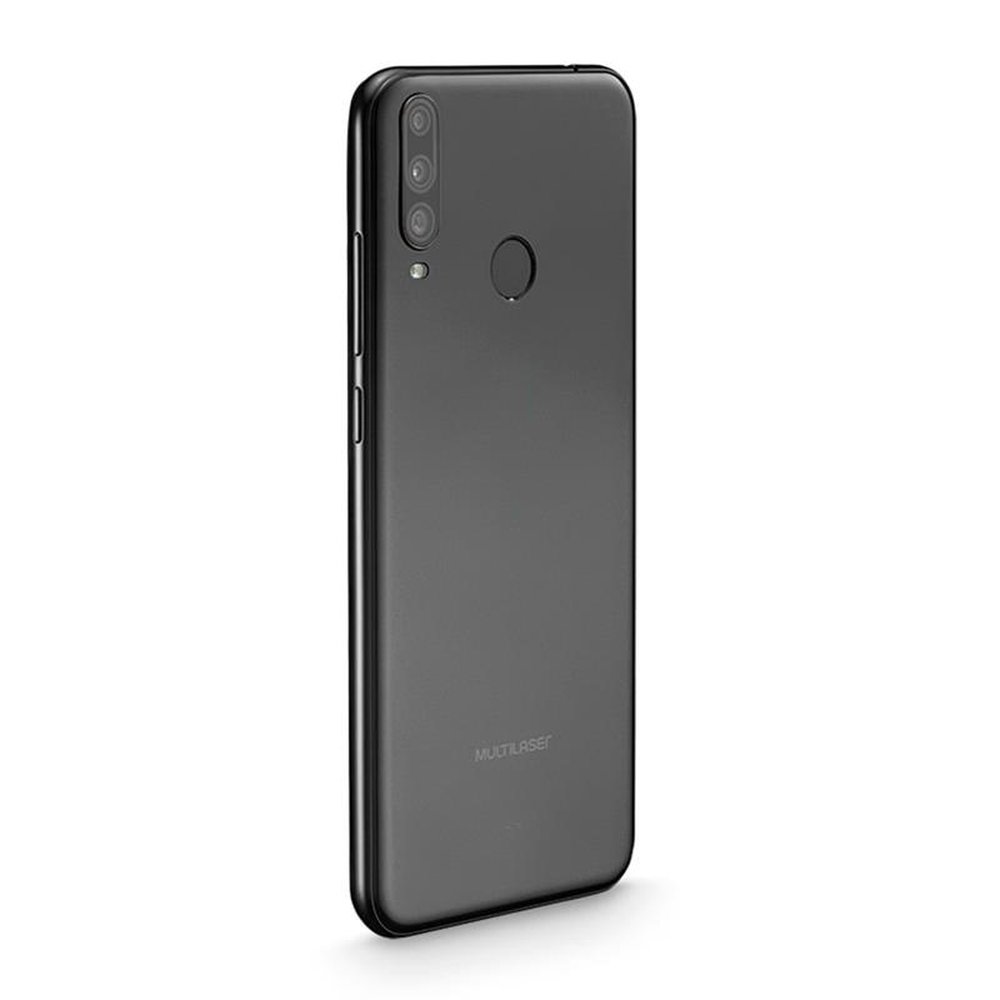 Smartphone Multilaser G Pro 2 P9125, Preto, Tela 6.5", 4G+Wi-Fi, Android 10, Câm Traseira 13+2+5MP e Frontal, 32GB 2GB RAM