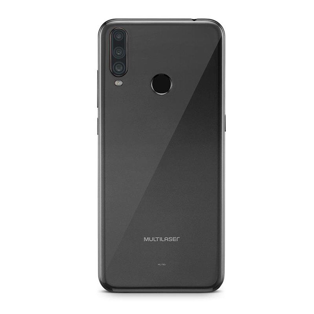 Smartphone Multilaser G Pro 2 P9125, Preto, Tela 6.5", 4G+Wi-Fi, Android 10, Câm Traseira 13+2+5MP e Frontal, 32GB 2GB RAM
