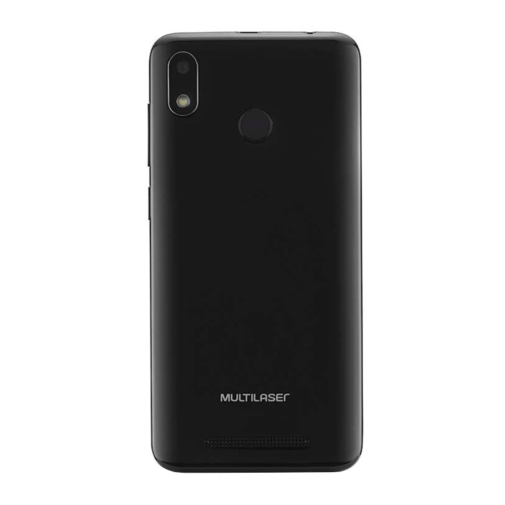 Smartphone Multilaser G P9132, Preto, Tela 5.5",4G+Wi-Fi, Android 9, Câm Traseira 5MP+5MP e Frontal,32GB 1GB RAM