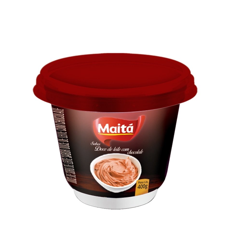Doce de Leite com Chocolate Maitá 400g - Embalagem com 12 Unidades