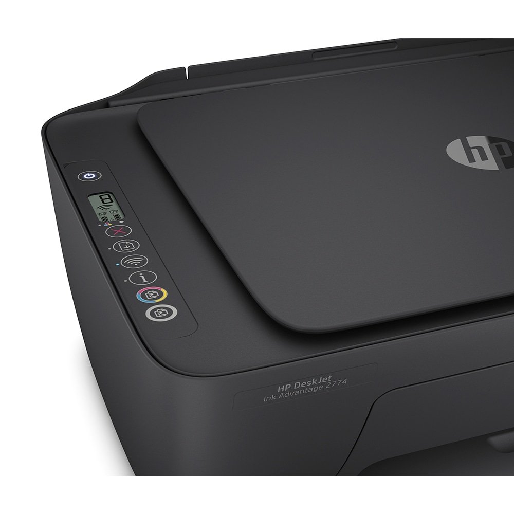 Multifuncional HP Deskjet Ink Advantage 2774 7FR22A - Jato de Tinta, Colorida, Wi-fi, Preto, Bivolt