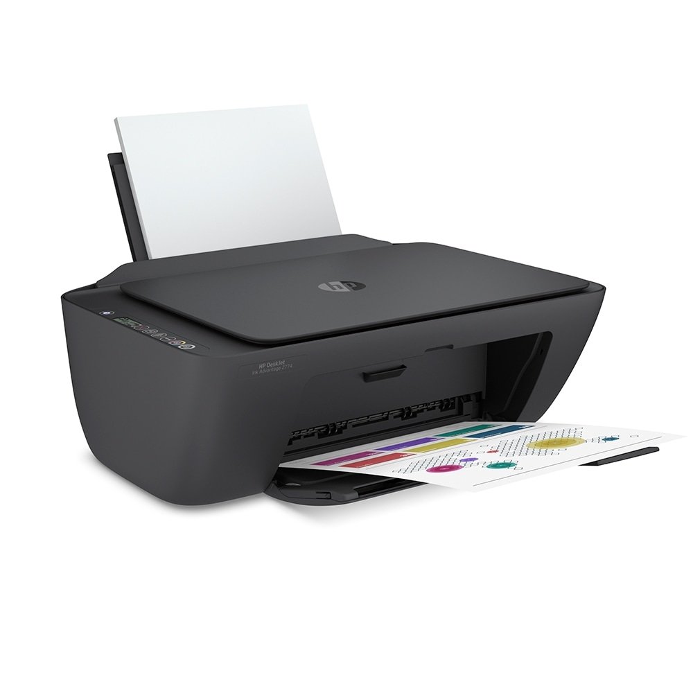 Multifuncional HP Deskjet Ink Advantage 2774 7FR22A - Jato de Tinta, Colorida, Wi-fi, Preto, Bivolt