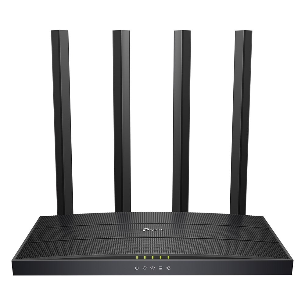 Roteador Wireless TP-Link Archer C6 V3.2 AC1200, 3000mbps, Dual Band,  Portas Gigabit, 4 Antenas Externas, Preto