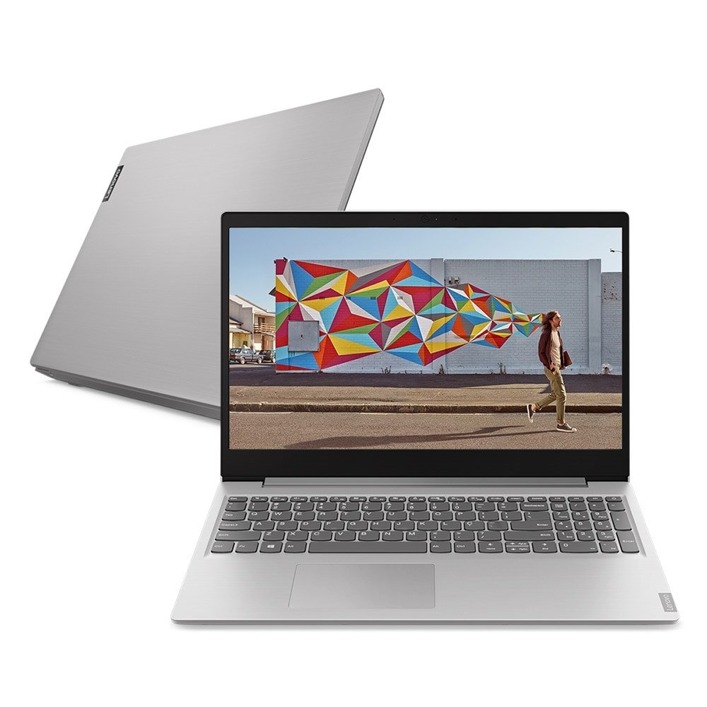 Notebook Lenovo Ideapad S145, Intel Celeron Dual Core - Tela 15.6", 4GB, 500GB, Ultrafino, UHD Graphics 600, Linux e Prata