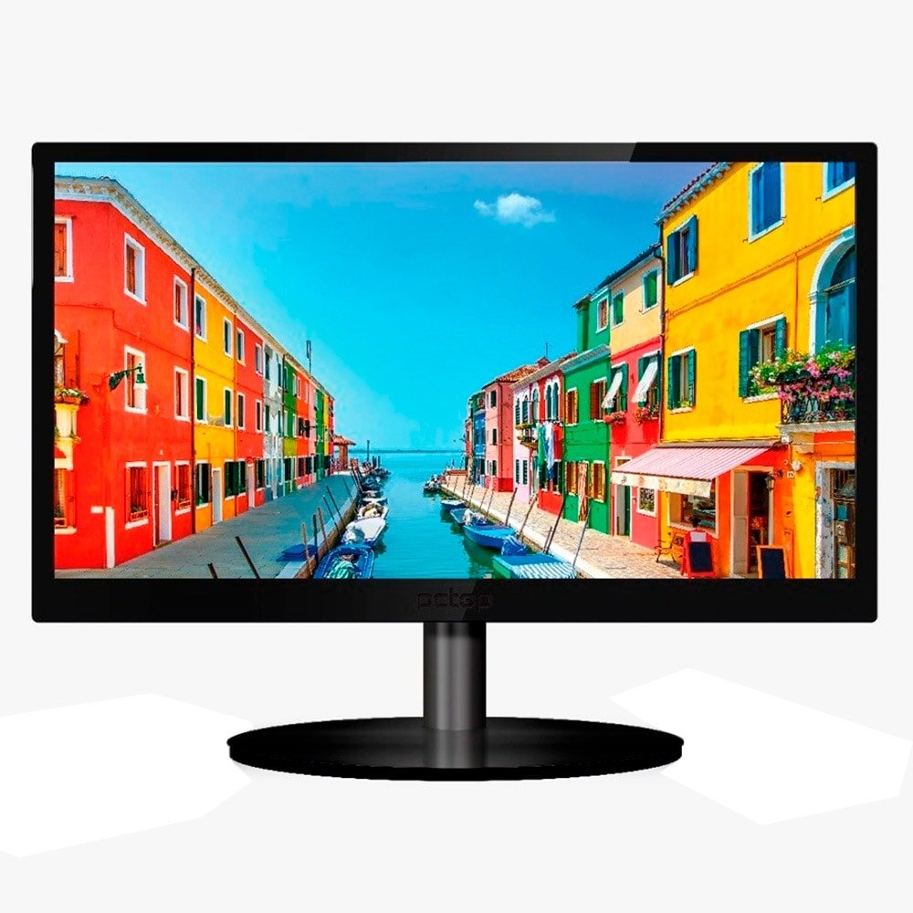 Monitor 18.5" LED PcTop M1P185HDMI, HD, Resolução 1366x768, Widescreen, HDMI, VGA, Painel IPS, 60HZ