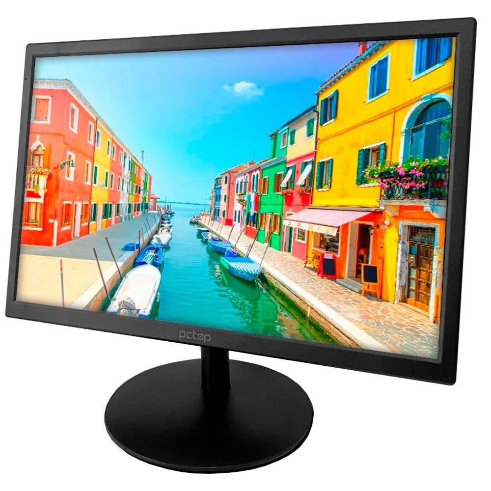Monitor 18.5" LED PcTop M1P185HDMI, HD, Resolução 1366x768, Widescreen, HDMI, VGA, Painel IPS, 60HZ