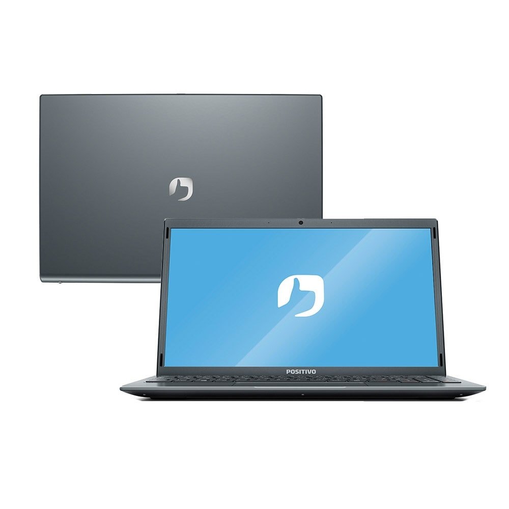 Notebook Positivo Motion Q Q464C, Intel® Atom Quad Core,Tela 14.1", 4GB, 64GB, Intel Graphics, Windows 10, Cinza