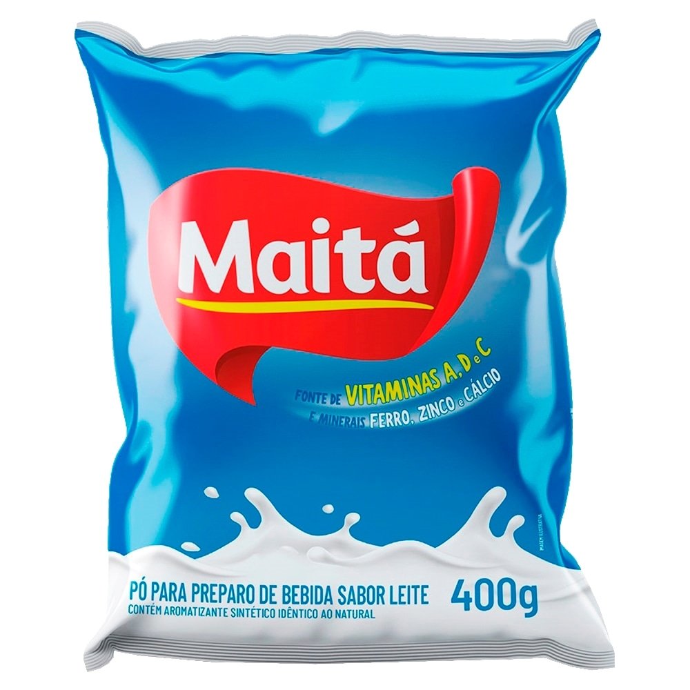 Pó para Preparo Maitá Sabor Leite 400g - Embalagem com 25 Unidades