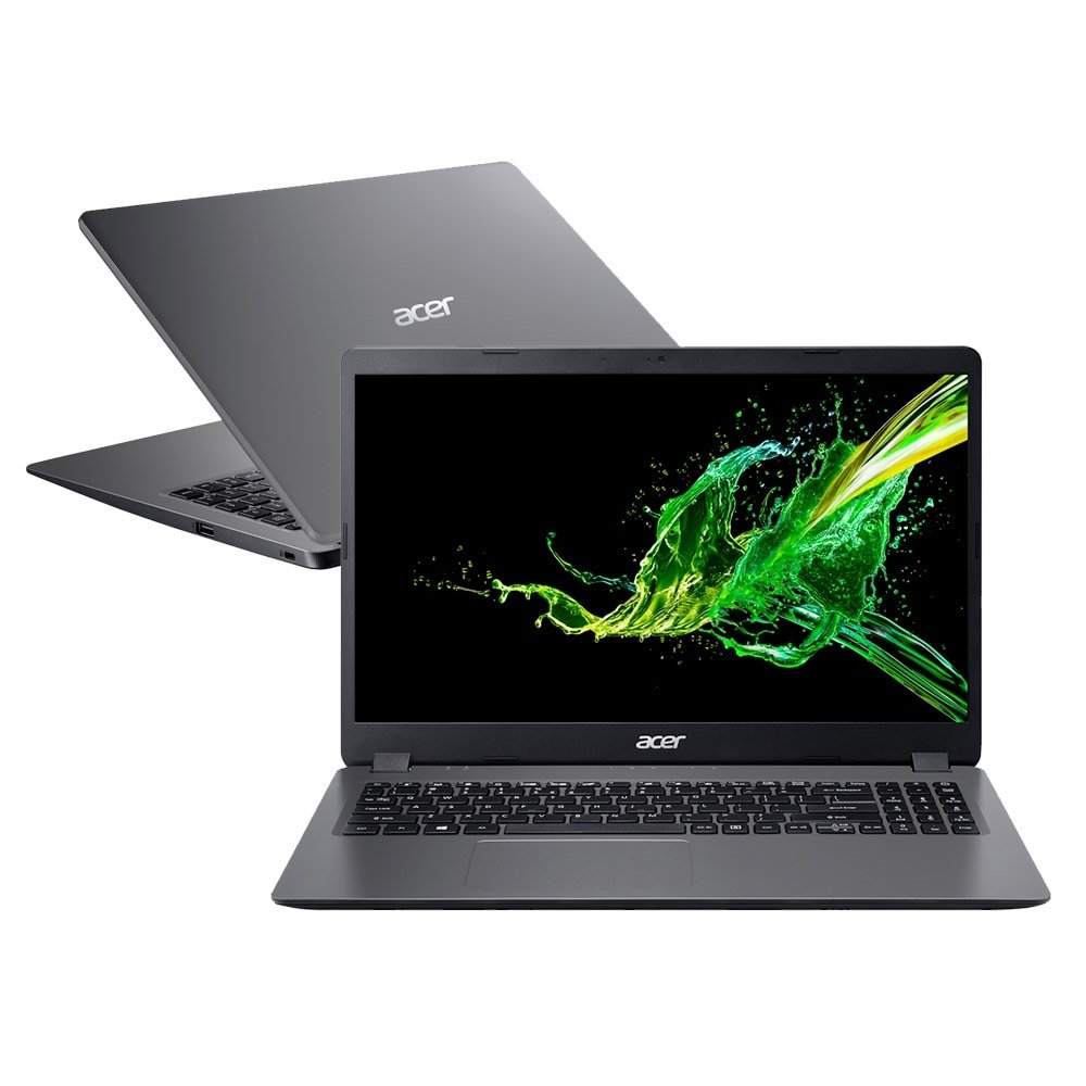 Notebook Acer Aspire 3, A315-56-30XL, Tela de 15.6" - Intel Core i3, Windows 10, 1TB, 8GB RAM, Cinza