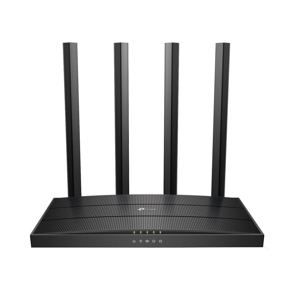 Roteador TP-Link Archer C6 BR | Gigabit AC1300 4 Portas LAN 4 Antenas Externas Versão 4.0 Preto