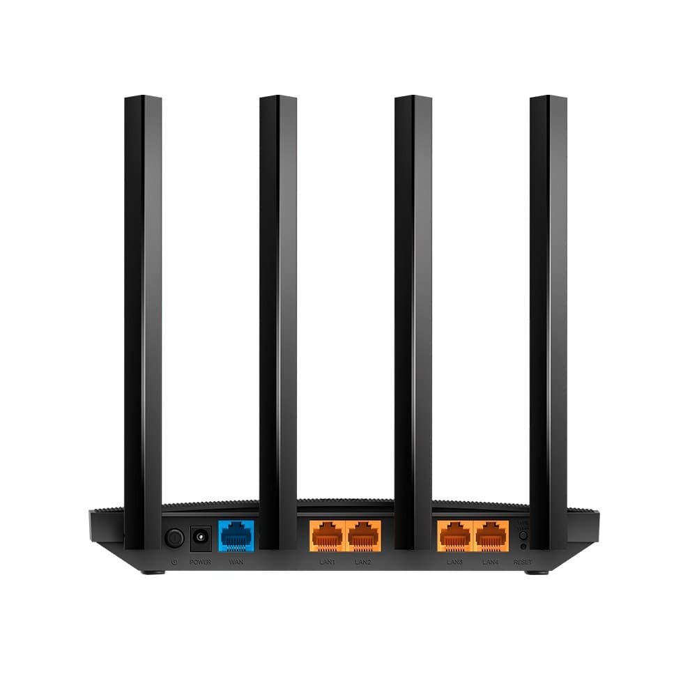 Roteador TP-Link Archer C6 BR | Gigabit AC1300 4 Portas LAN 4 Antenas Externas Versão 4.0 Preto