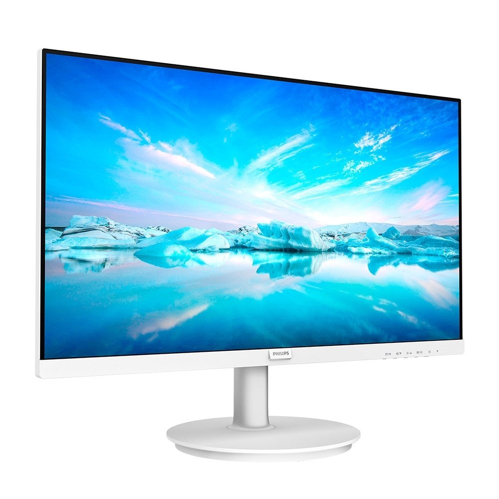 Monitor LED 21.5" Philips 221V8LW, HD, Resolução 1920x1080, HDMI, VGA, Painel Antirreflexivo, Branco, 75Hz