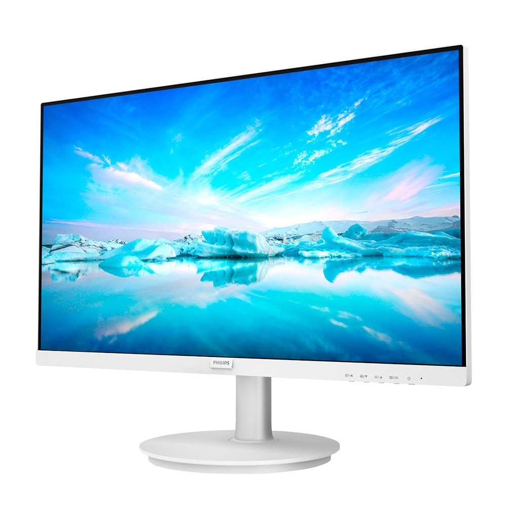 Monitor LED 21.5" Philips 221V8LW, HD, Resolução 1920x1080, HDMI, VGA, Painel Antirreflexivo, Branco, 75Hz