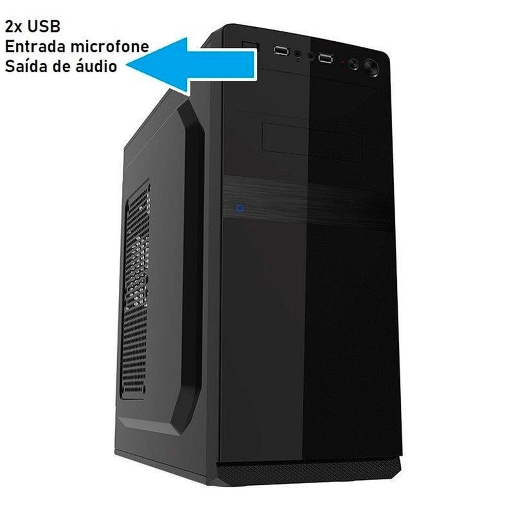 Computador EasyPC 25339, Intel Pentium i3 | Linux, 4GB RAM, SSD 120GB, Preto