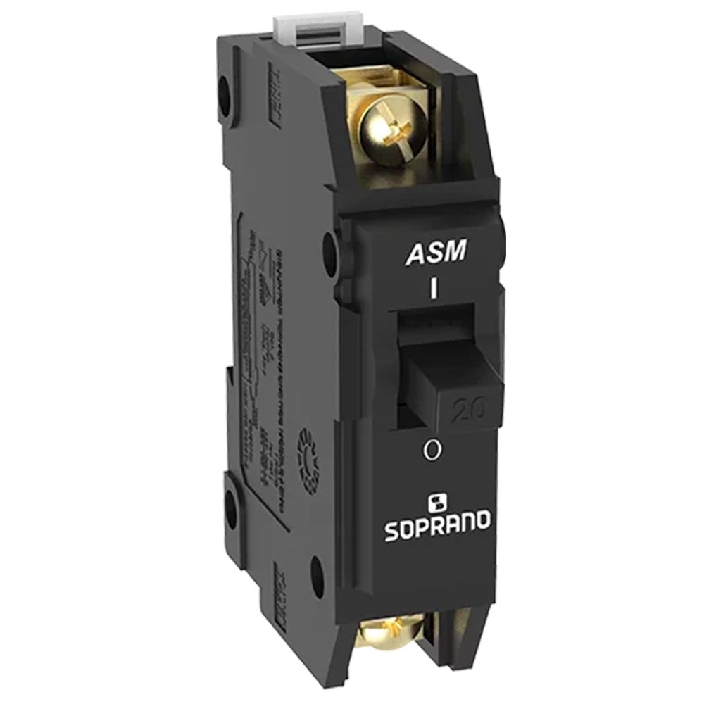 Disjuntor Soprano Nema 1P 70A ASM-B Preto