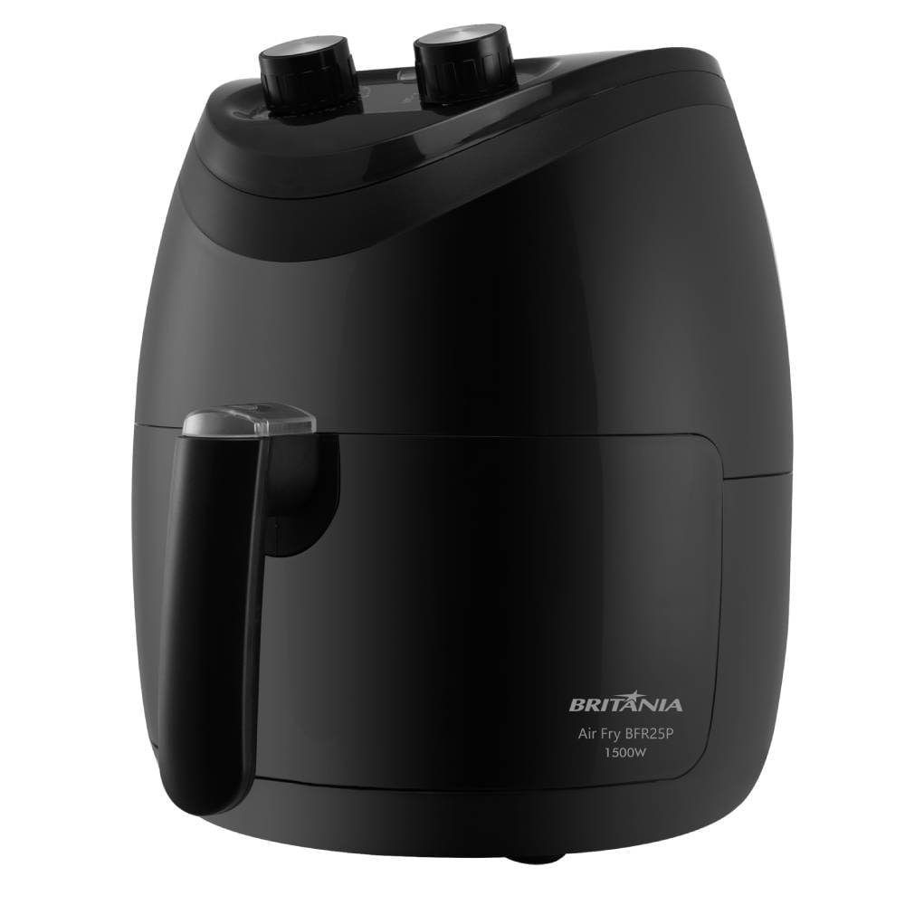 Fritadeira sem Óleo Air Fryer Britânia BFR25P - 4 Litros, 1500W, Preto, 110V