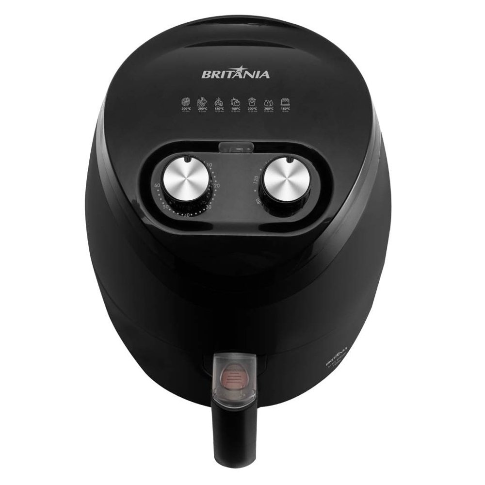 Fritadeira sem Óleo Air Fryer Britânia BFR25P - 4 Litros, 1500W, Preto, 110V