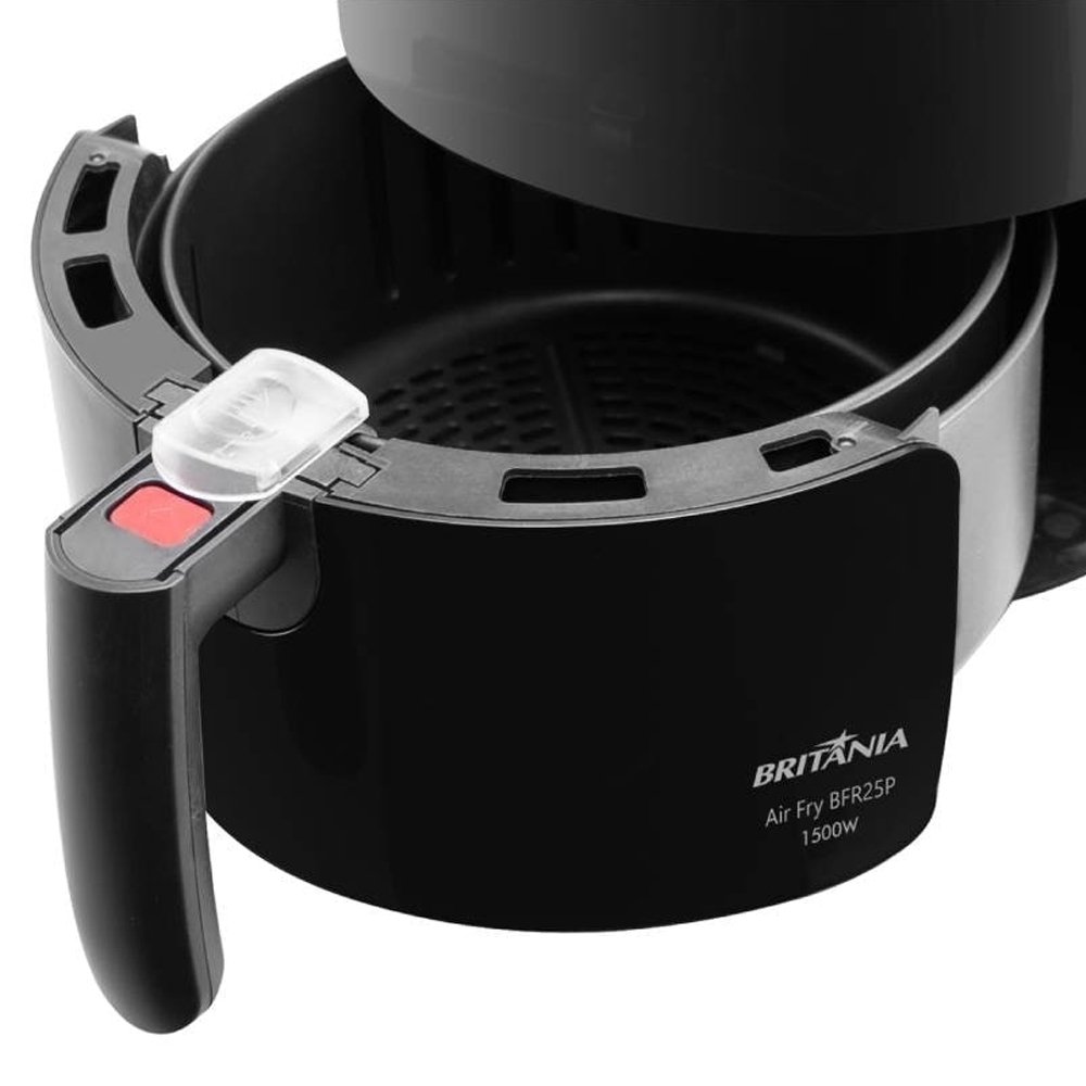 Fritadeira sem Óleo Air Fryer Britânia BFR25P - 4 Litros, 1500W, Preto, 110V
