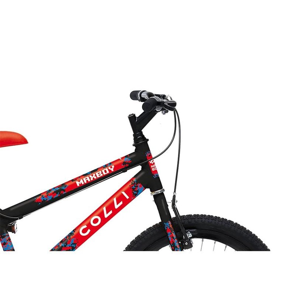 Bicicleta Infantil Colli Maxboy Aro 20, Tamanho Quadro 12,Freios V-Brake, Preto Fosco