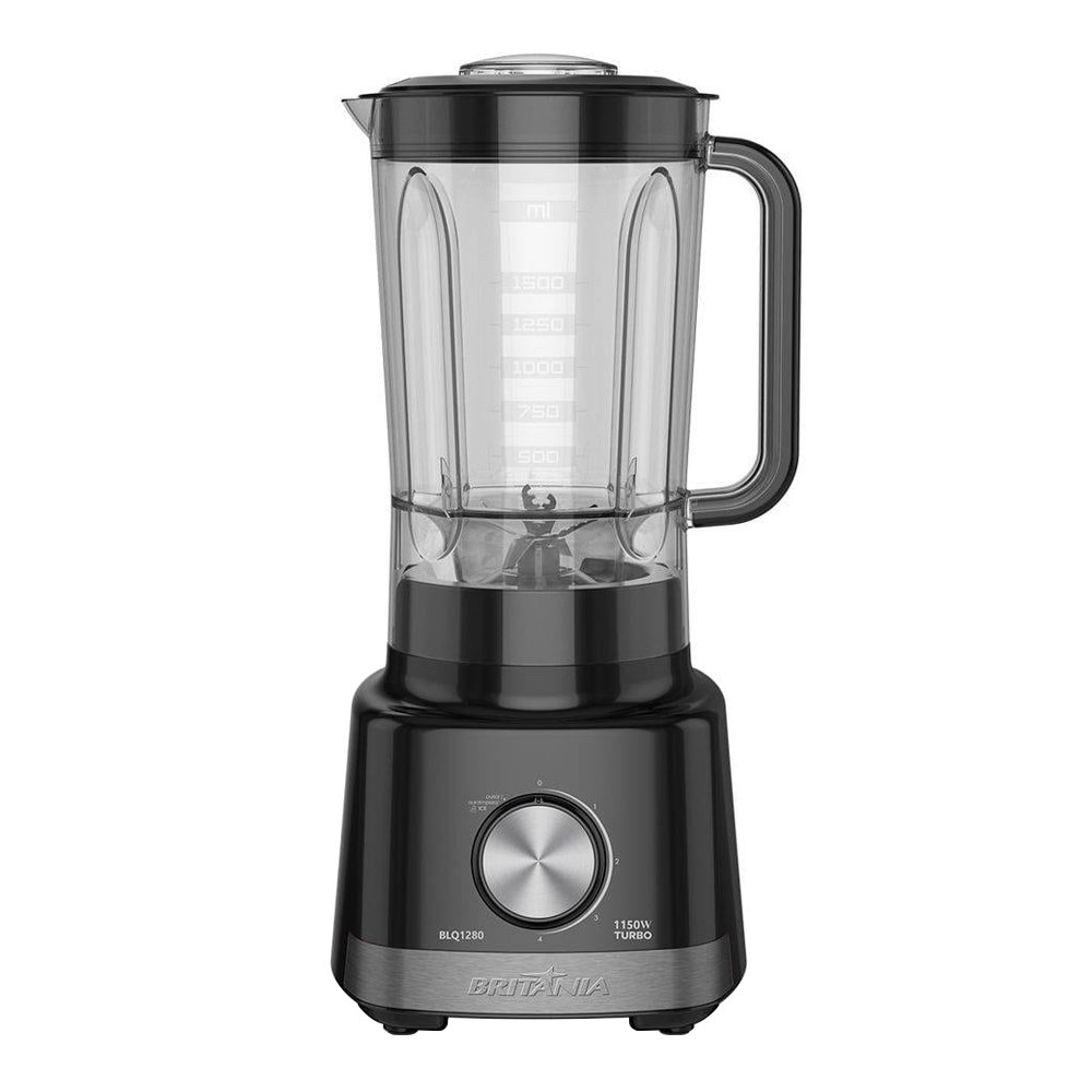 Liquidificador Britânia BLQ1280P - com Filtro, 2,7 Litros e 4 Velocidades + Pulsar, 1150W, Preto, 220V