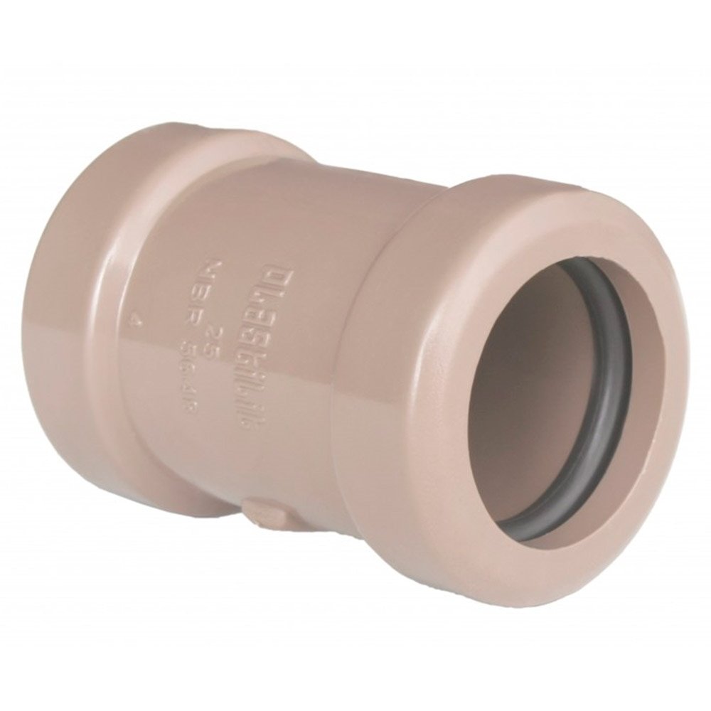 Luva de Correr Plastilit para Tubo Soldável 25mm - Embalagem com 12 Unidades