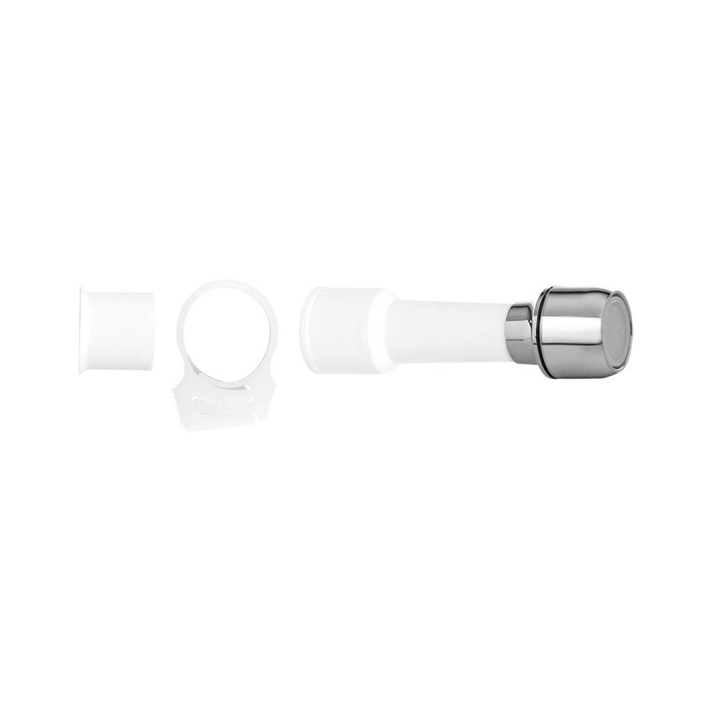 Extensor Blukit com Arejador para Torneira Deca/Docol/Fabrimar/Tigre ABS Branco 90mm