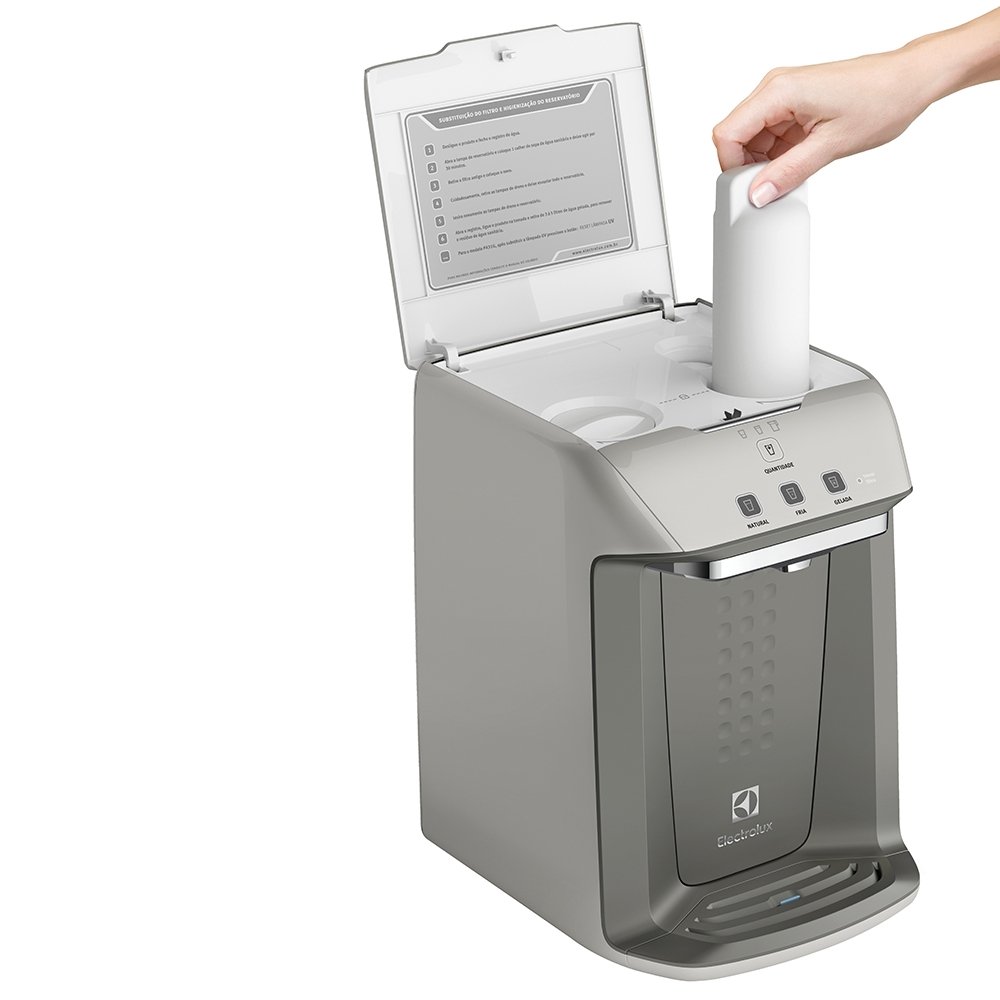 Purificador de Água de Mesa Electrolux PA26G - Acqua Clean Placa Eletrônica, Prata, Bivolt