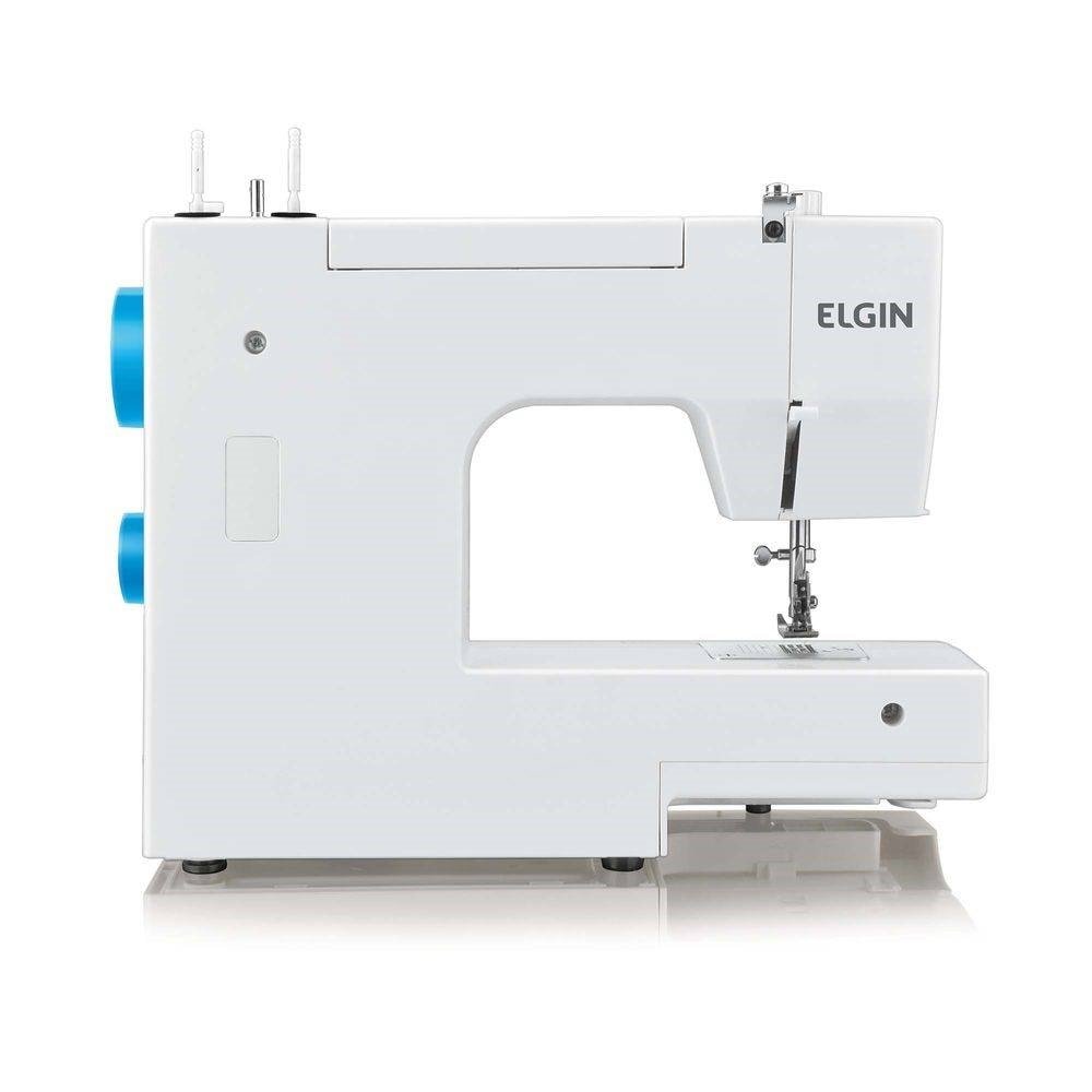 Máquina de Costura Elgin JX4035 Portátil Genius, Branco, 110V