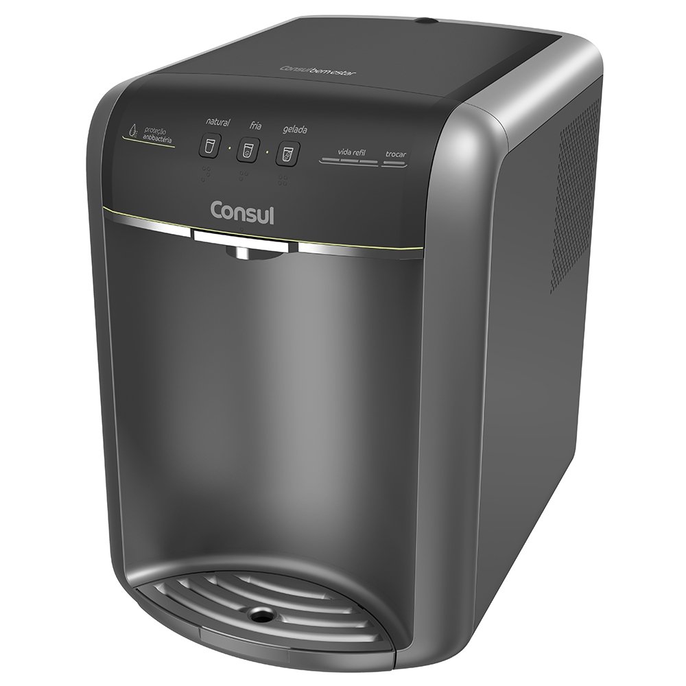 Purificador de Água Consul CPB36 Bem Estar - com Compressor, Titanium, 110V
