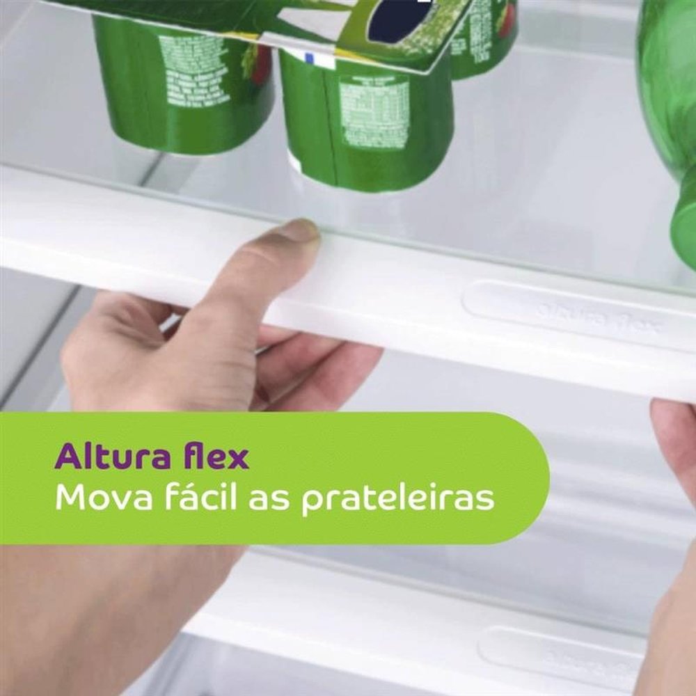 Geladeira/Refrigerador Consul Duplex 386L CRM43NB, Frost Free, Prateleiras com Altura Flex e Ajustáveis, Branco,  220V