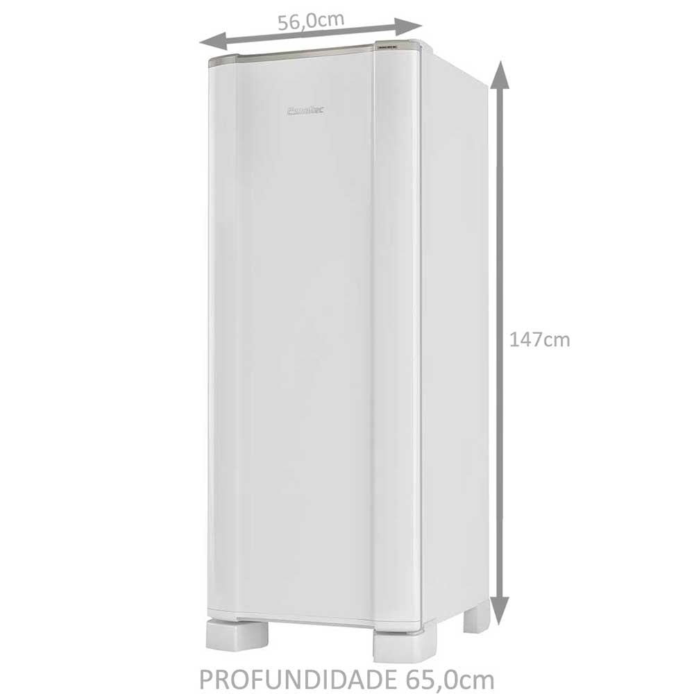 Geladeira/Refrigerador Esmaltec 245 Litros, ROC31 - Cycle Defrost, 1 Porta, Branco, 110V
