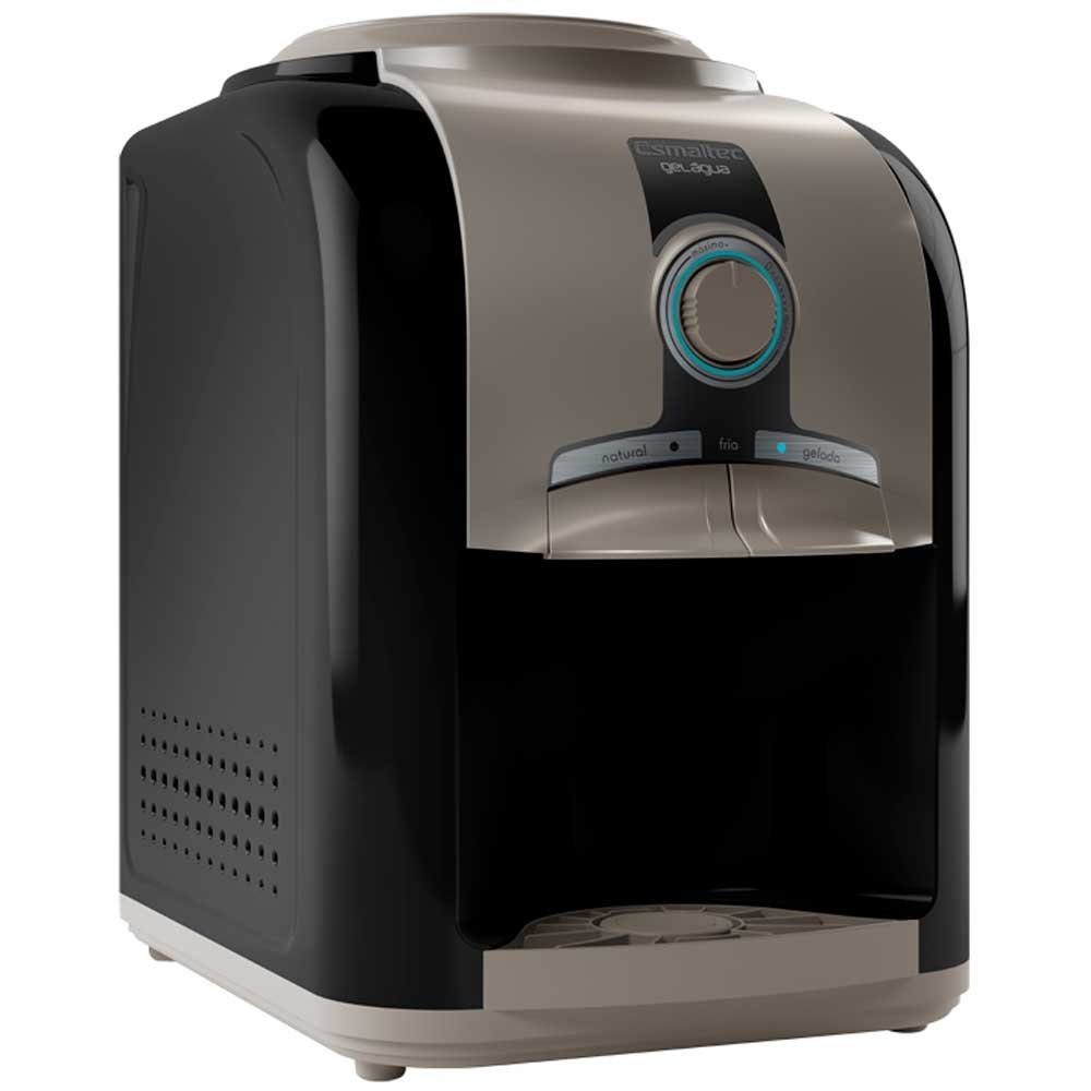 Bebedouro de Água de Mesa Esmaltec EGM30 Gelagua - com Compressor, Preto, 220V