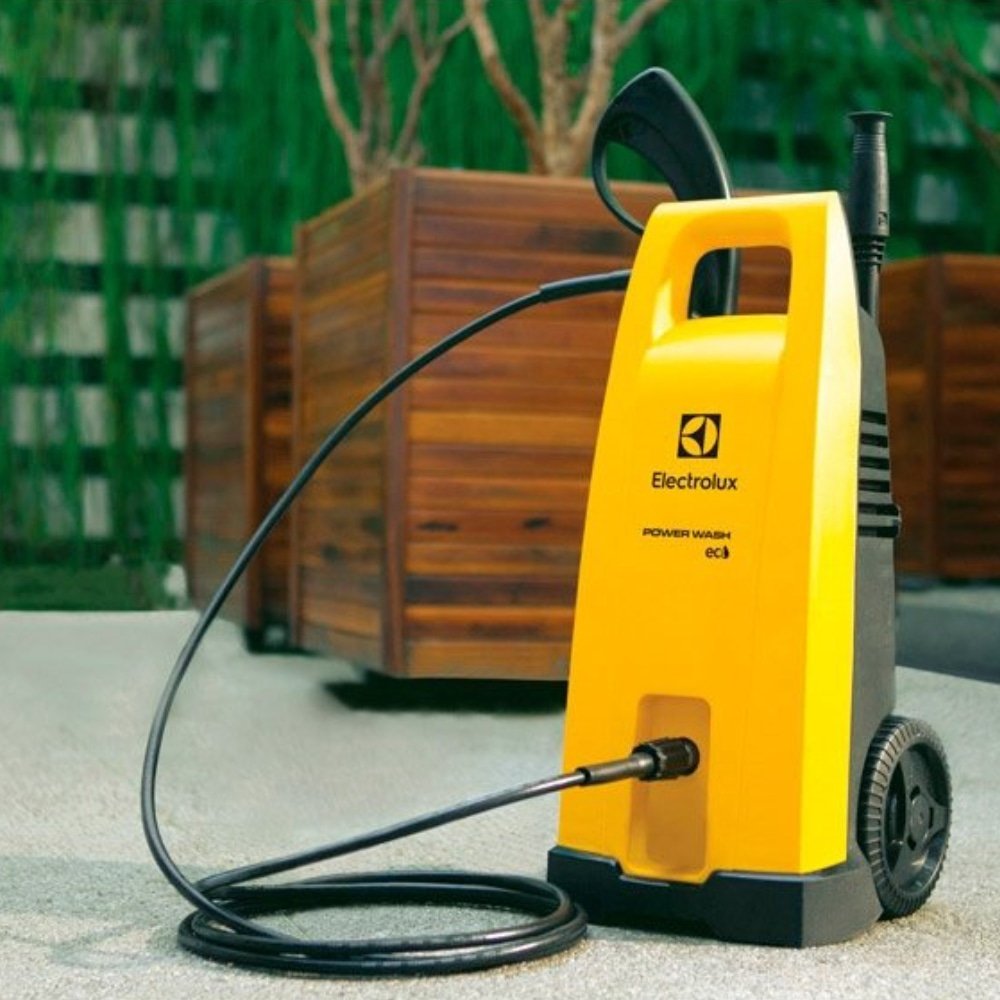 Lavadora de Alta Pressão Electrolux EWS30 Power Wash - 1800 PSI, 1450W, Econômica, Stop Total, Amarelo, 110V