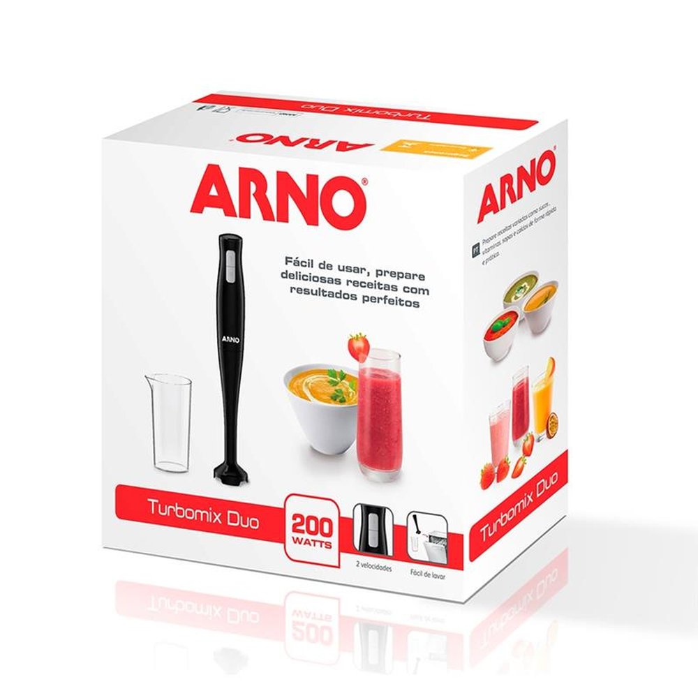 Mixer Arno Turbomix Duo MX21 200W Preto 220V