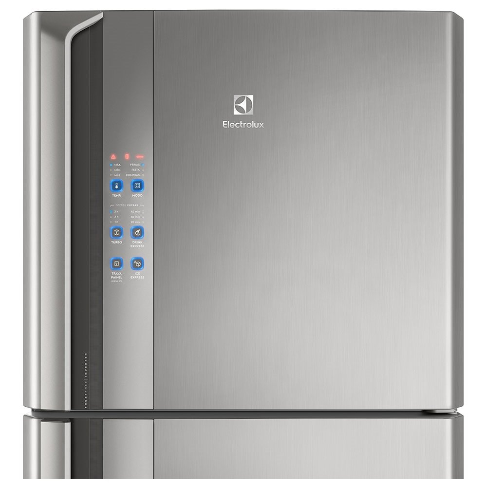 Geladeira/Refrigerador Electrolux 431 Litros IF55 | Frost Free, 2 Portas, Tecnologia Inverter, Platinum, 110V