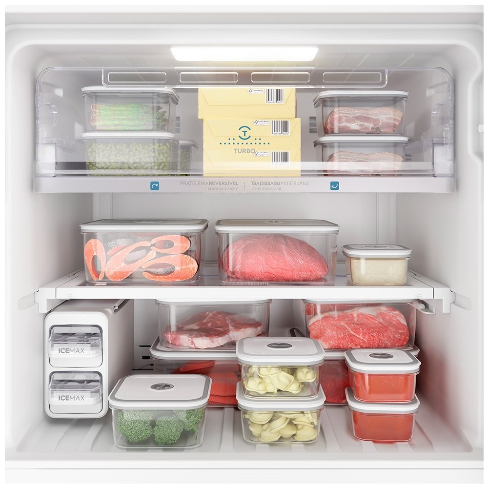 Geladeira/Refrigerador Electrolux 431 Litros IF55 | Frost Free, 2 Portas, Tecnologia Inverter, Platinum, 110V
