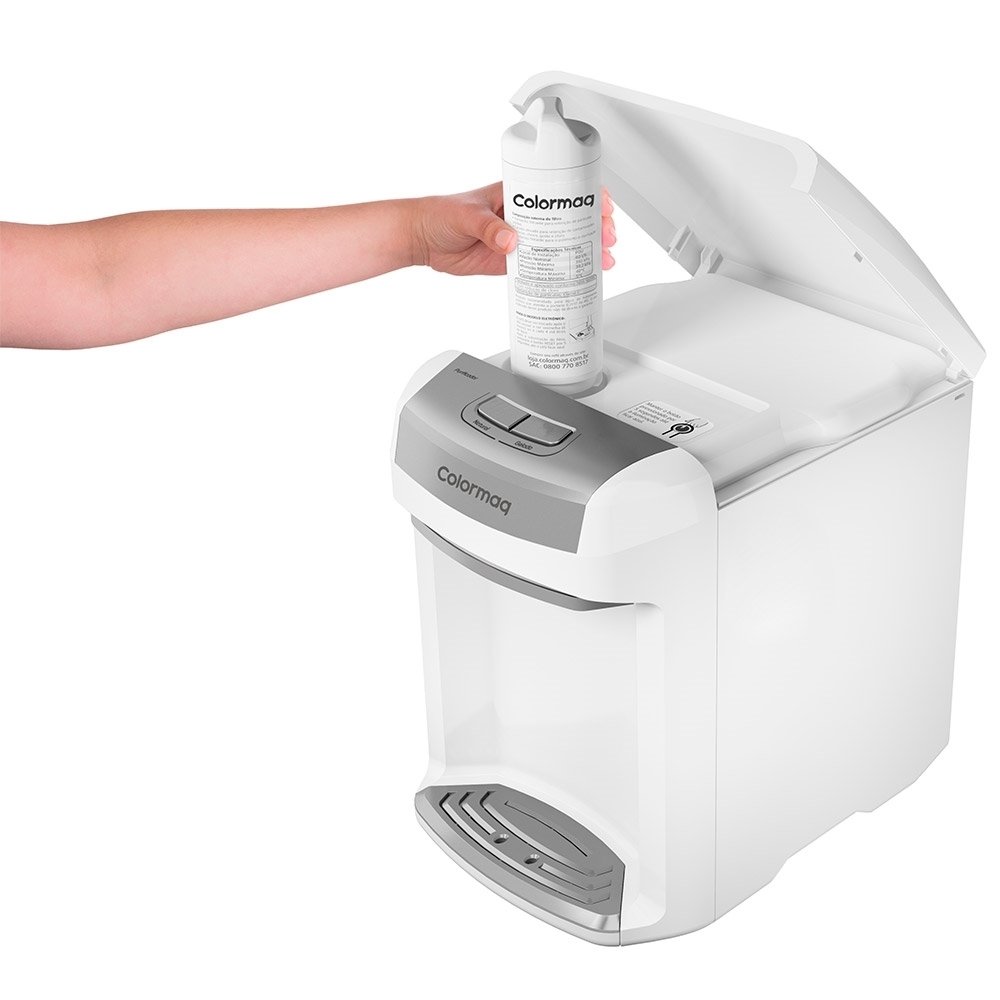 Purificador de Água de Mesa Colormaq Eletrônica, Branco, Bivolt