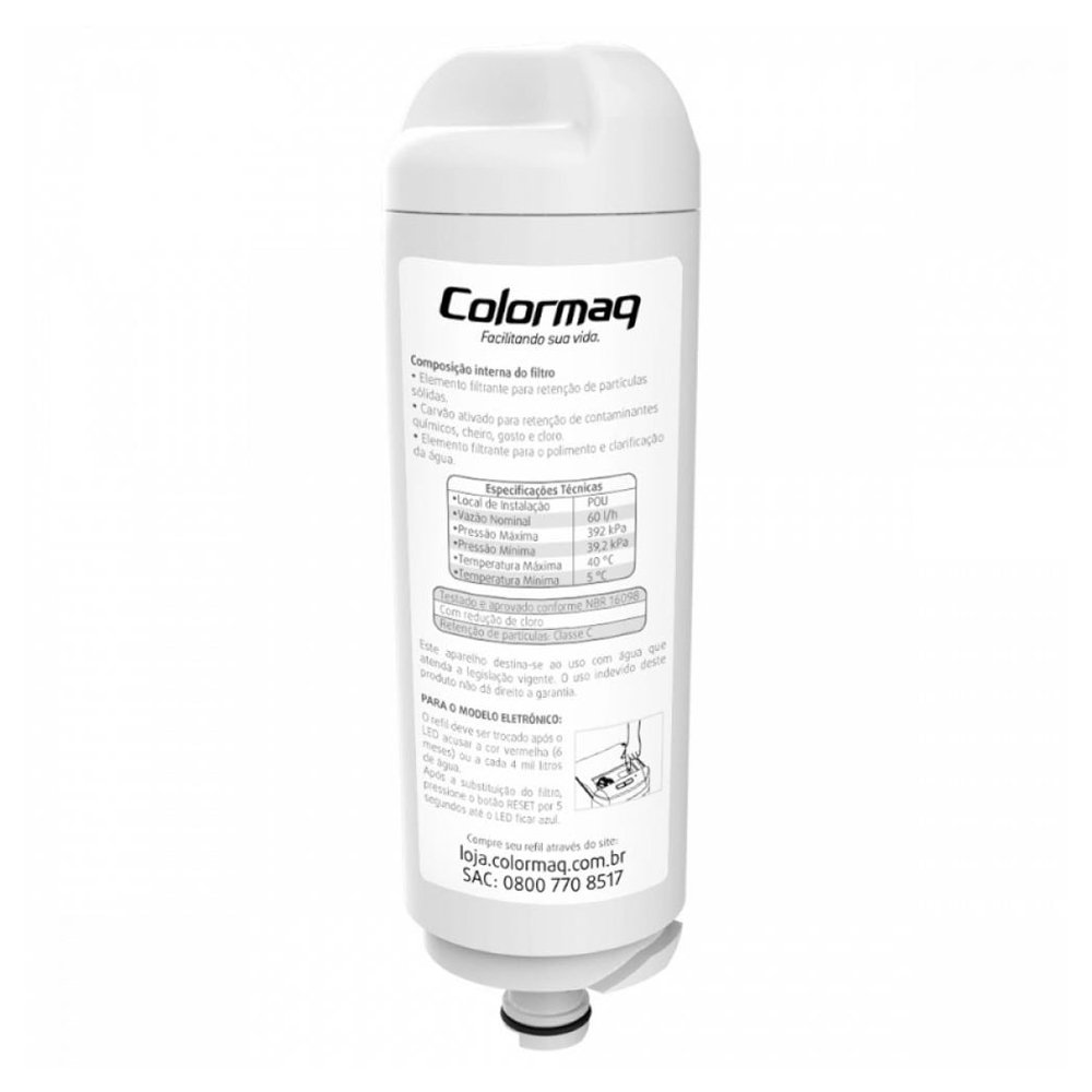 Purificador de Água de Mesa Colormaq Eletrônica, Branco, Bivolt
