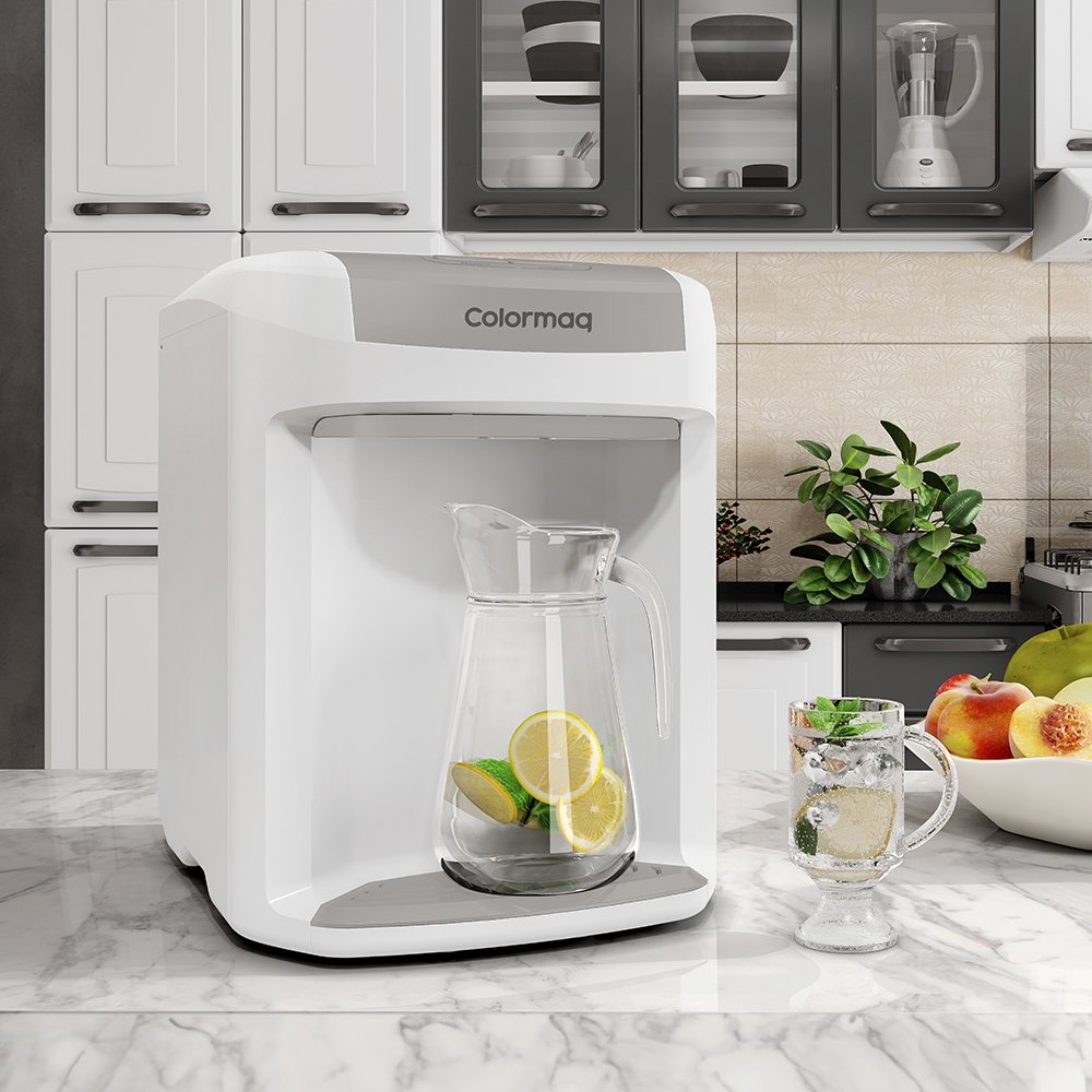 Purificador de Água de Mesa Colormaq Eletrônica, Branco, Bivolt