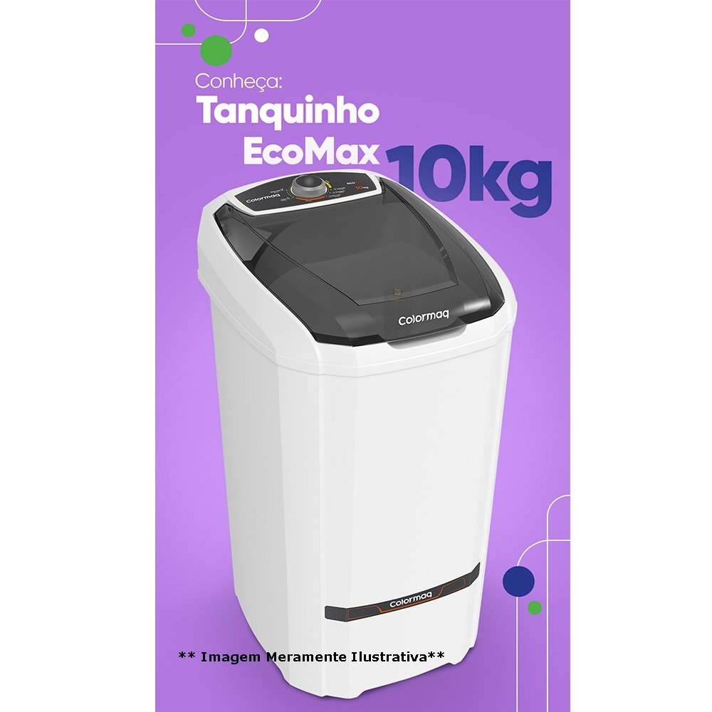 Tanquinho Colormaq 10Kg LCS Branco 220V