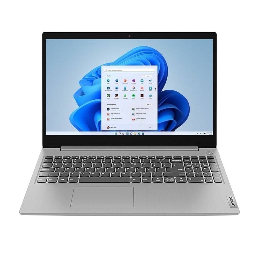 Notebook Lenovo IdeaPad 3i, Tela de 15.6", Intel Celeron - SSD 128GB, 4GB RAM, Windows 11, Prata