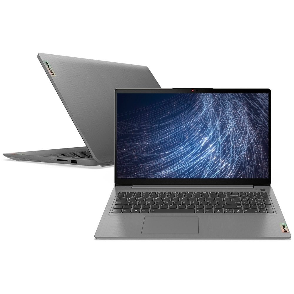 Notebook Lenovo IdeaPad 3i, Tela FHD de 15.6", AMD Ryzen 5, SSD 256GB, 8GB RAM, Linux, Cinza