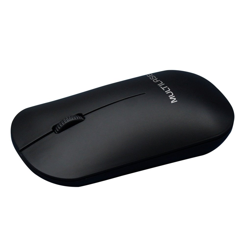 Mouse sem Fio Multilaser MO307, USB, 2.4GHz, 1200 DPI, Preto